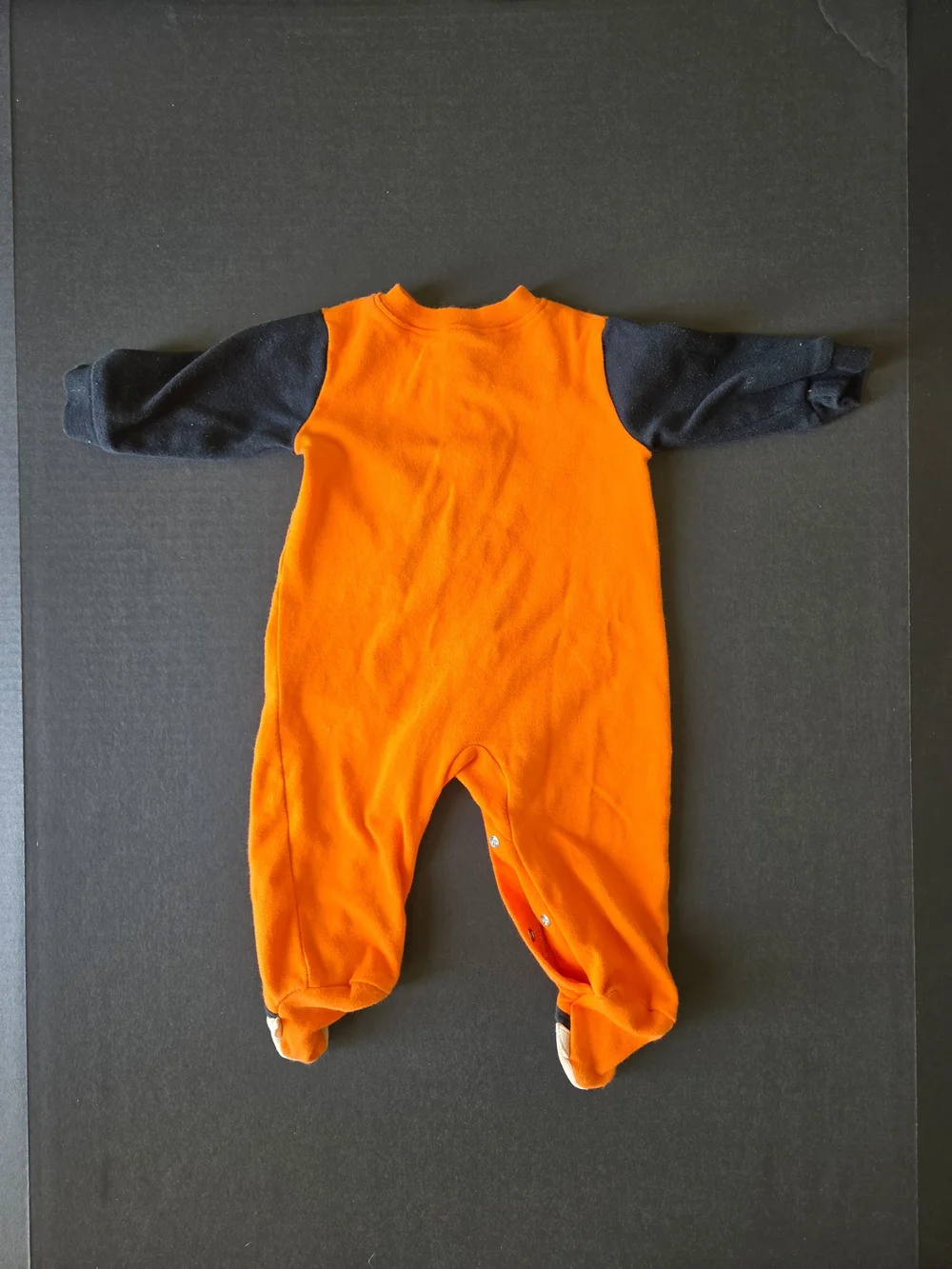 Carter's Baby Halloween Fleece Footed Sleeper 3-6 Months Orange Black Vampire
